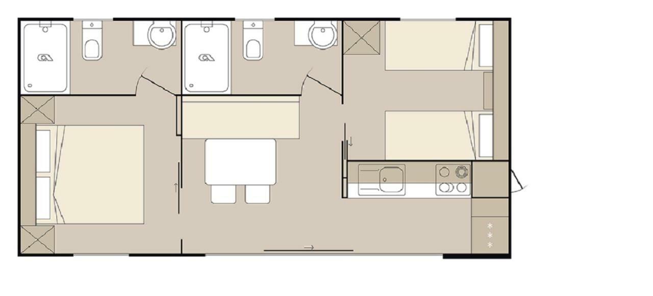 Seahorse Mobile Home, Soline Biograd 비오그라드나모루 외부 사진